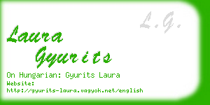 laura gyurits business card